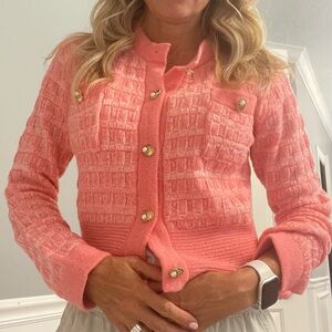 Pink cardigan